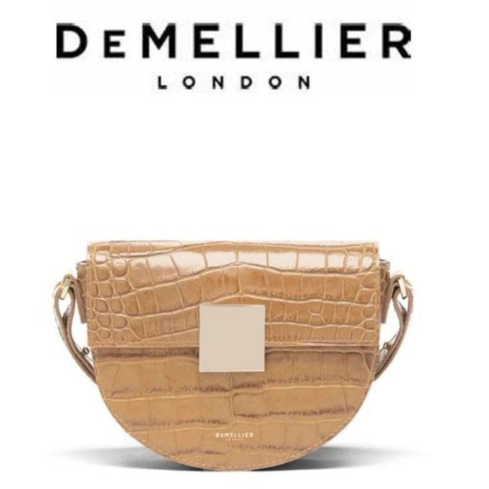 DEMELLIER Mini Oslo Croc-Embossed Bag